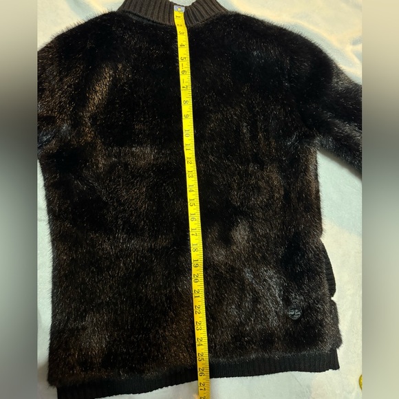 Vintage Split Black Bunny fur Coat - Picture 12 of 12